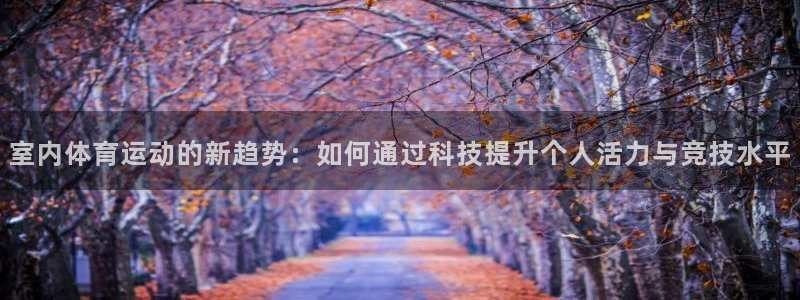 ug环球官网：室内体育运动的新趋势：如何通过科技提升个人活力与竞技水平